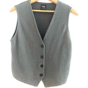 Zara Knit Women's Vest in a Sage/Olive Green Tone Size Small